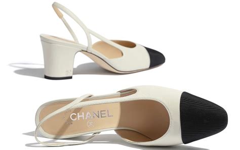 scarpe con tacco quadrato tipo chanel nere|La scarpa bicolore di Chanel, un must intramontabile .